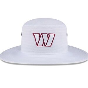 Men's New Era White Washington Commanders 2024 NFL Training Camp Bucket Hat